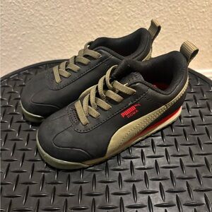 Puma Black and Olive Kids' Shoes